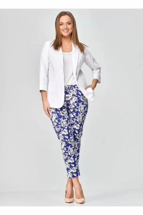 Брюки *Распродажа БелЭльСтиль 586-1_04_22 синий дизайн #1