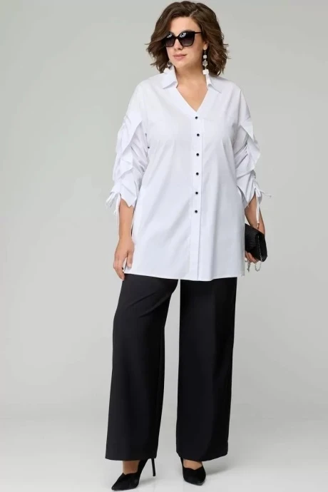 Блузка EVA GRANT 7136-1 белый #1