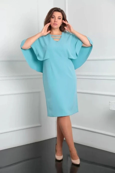 Платье LADY LINE 532 нежная бирюза #1