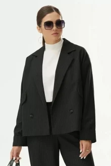 Жакет (пиджак) Elady 4303 черный в полоску