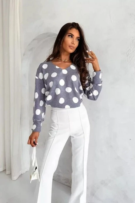 Джемпер (кофта) NIKA.PL 020152 горошек #1