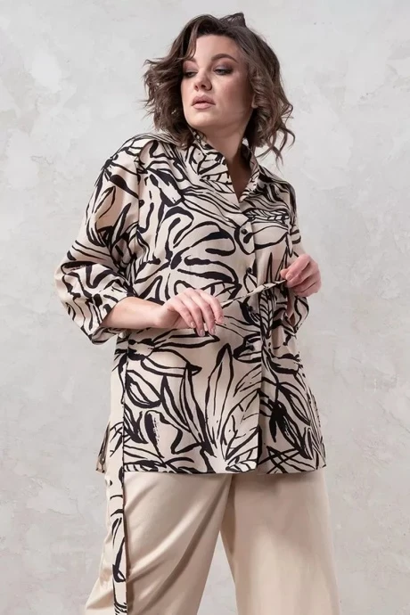 Блузка Avanti С-149 молочный/черный #1