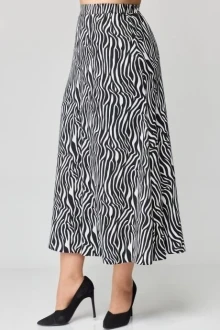 Юбка миди EVA GRANT 7182-2 черно-белый