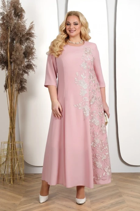 Платье *Распродажа Нинель Шик 7400 пудра #1