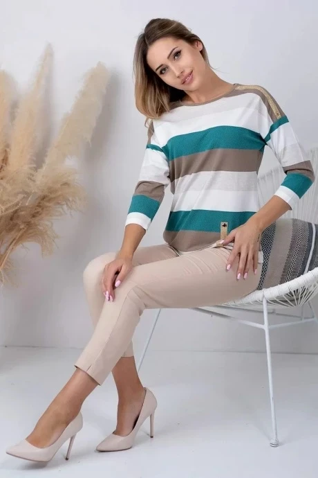 Джемпер (кофта) NIKA.PL 03074 изумрудный #1