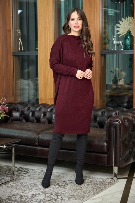 Платье *Распродажа Anastasia 726 бордо #1