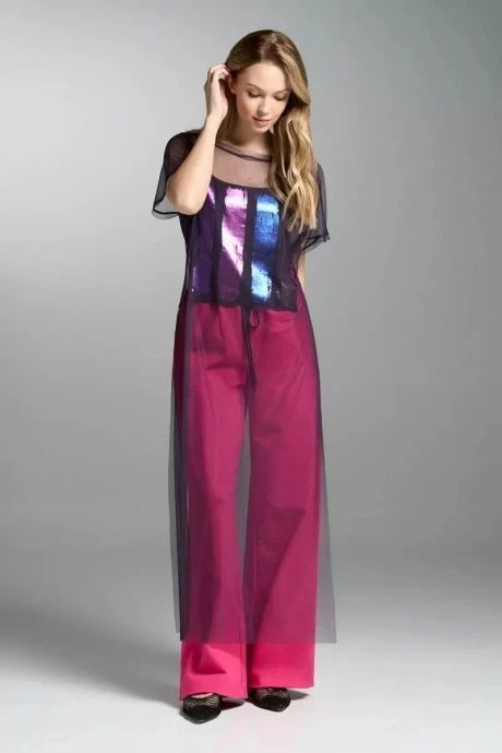 Брючный костюм *Распродажа Vi Oro VR-1031 фуксия двойка #1