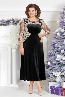 Вечернее велюровое платье Mira Fashion 5330
