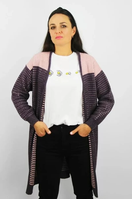 Кардиган Полесье С2688-178С0195-Д43 бархатник меланж (158,164) #1