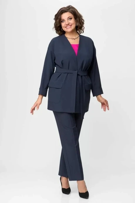 Брючный костюм Карина Делюкс 1148 графит тройка #1