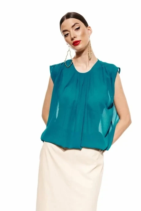 Блузка ELLETTO 3683 изумрудный #1