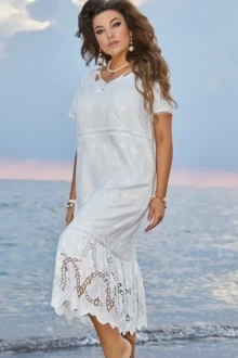 Платье *Распродажа Vittoria Queen 17883 белый ДЕФЕКТ