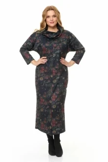 Женское платье Michel Chic 2145 графит, цветы