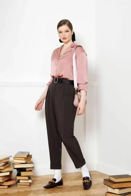 Брюки VIZANTI 9201 коричневая клетка #1