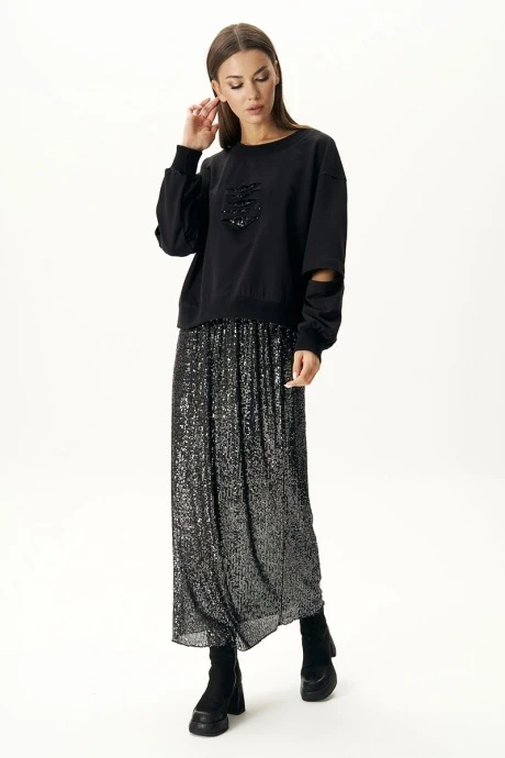 Юбочный костюм Fantazia Mod 4696 черный двойка #1