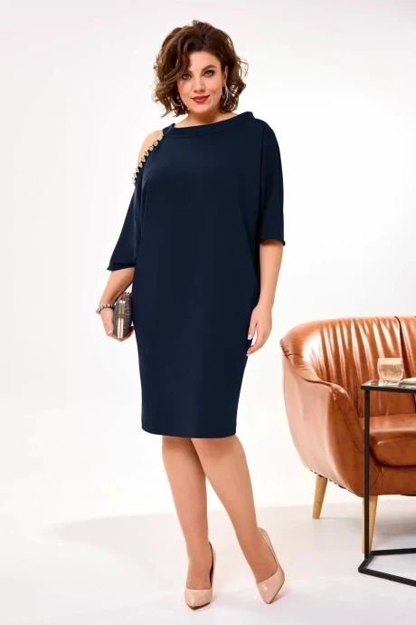 Платье AGATTI 5256-2 Темно-синий #1