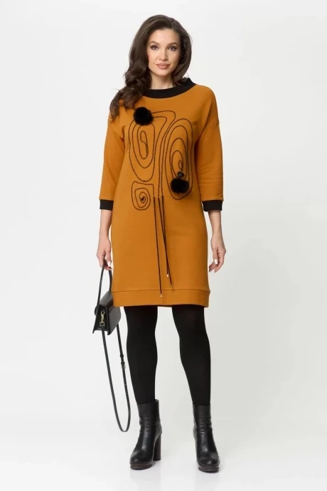 Платье Michel Chic 2153 горчичный #1