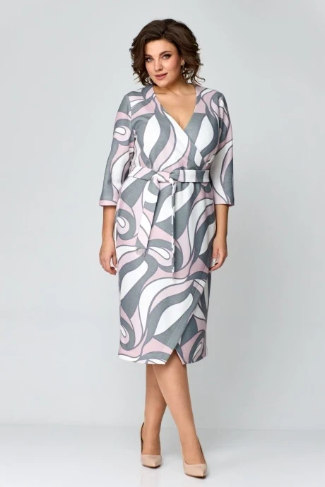 Платье Danaida 2205 серо-розовый #1