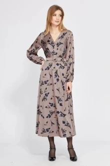 Платье EOLA 2572 какао в цветы
