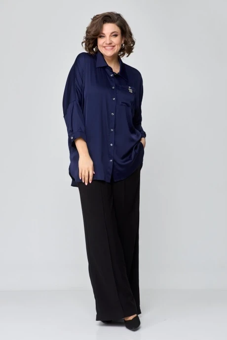 Рубашка SolomeaLux 942 темно-синий #1