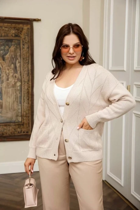 Кардиган Romgil РВ0030-ХЛ2 крем-брюле #1
