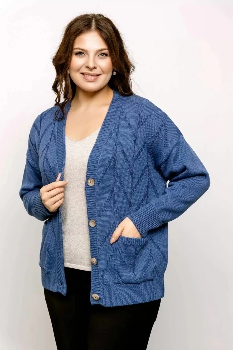 Кардиган Romgil РВ0030-ХЛ2 индиго #1