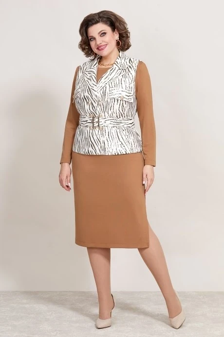 Костюм с платьем Mira Fashion 5368 двойка #1