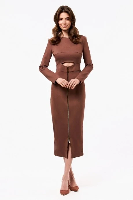 Платье KaVaRi 1065.2 коричневый #1