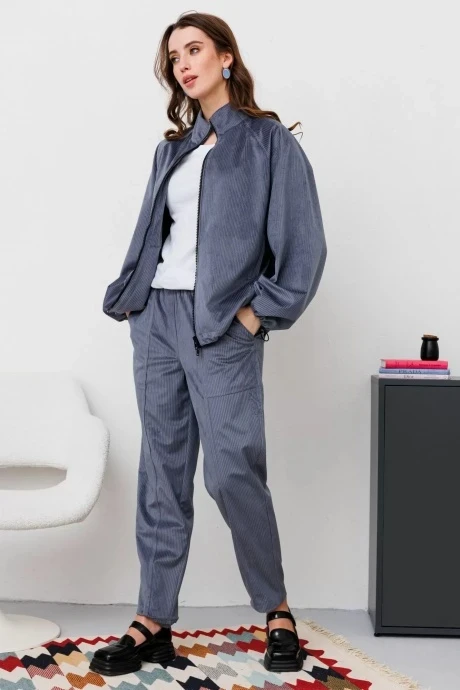 Брючный костюм NikVa 472-2 графит #1