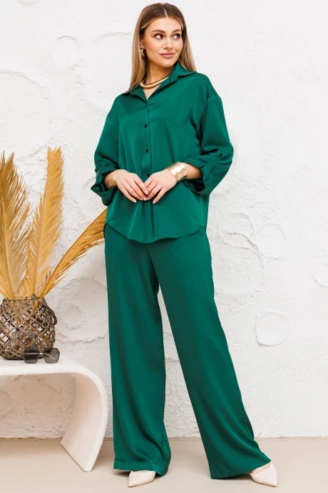 Брючный костюм AmberaStyle 2044и изумруд двойка #1