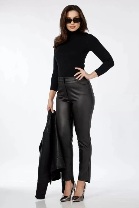 Брюки из экокожи KLEVER 375 ЧЕРНЫЙ МАТОВЫЙ #1