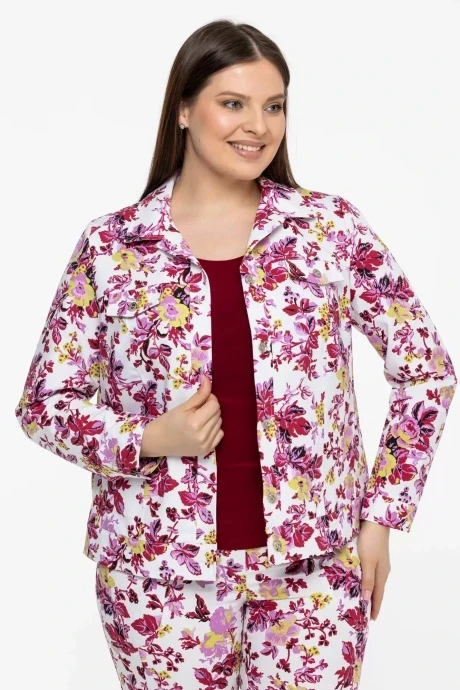 Джинсовый жакет (пиджак) Avila 0767 пурпурный #1