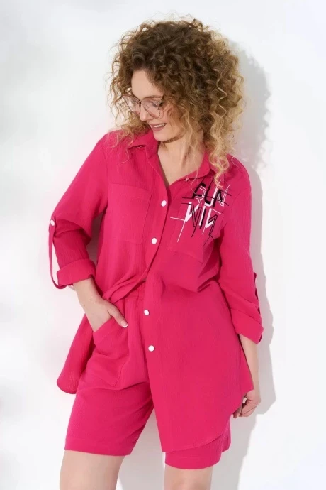 Костюм с шортами Euromoda 501 фуксия двойка #1