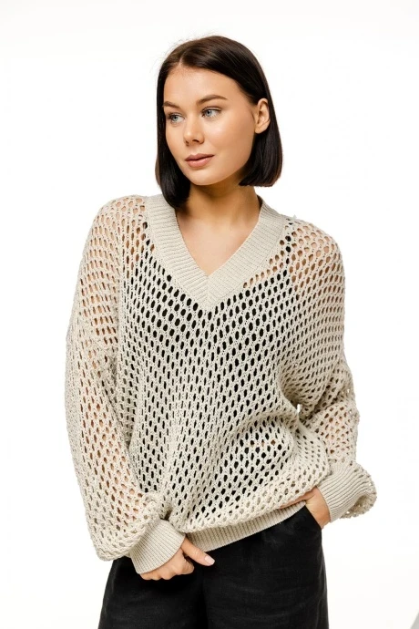Трикотажный джемпер Romgil ТЗ814Л светло-бежевый #1