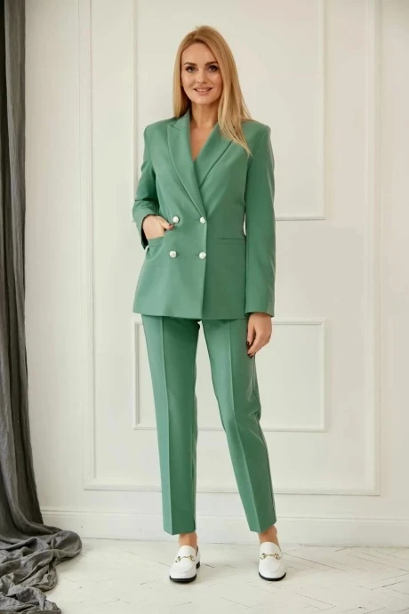 Брючный костюм Azzara 928А оливка двойка #1