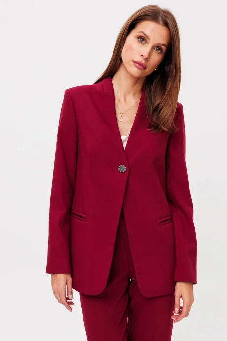 Однобортный жакет (пиджак) The name 2267 бордо #1