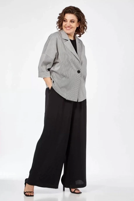 Брючный костюм Diamant 1961 чёрный+серый #1