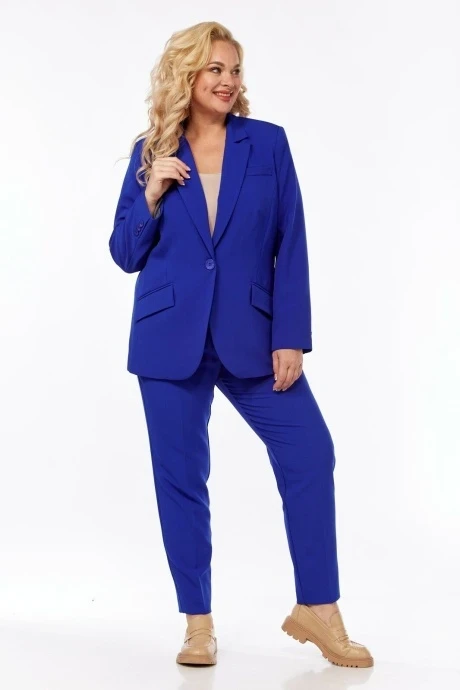 Брючный костюм *Распродажа Vilena Fashion 774 василек #1