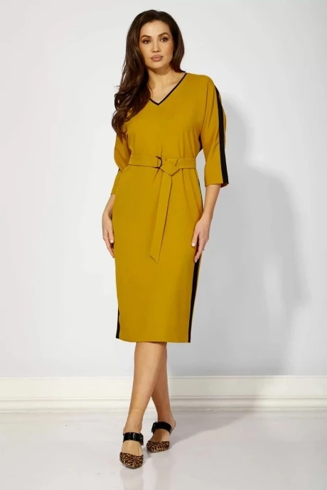 Платье Карина Делюкс 1208 горчица #1