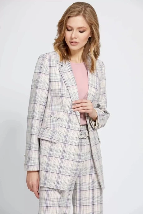 Жакет (пиджак) в клетку Bazalini 4893 #1