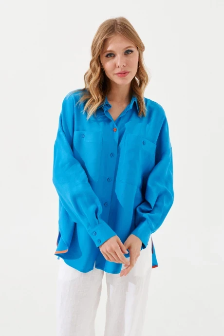 Рубашка VIZANTI 9601 голубая #1