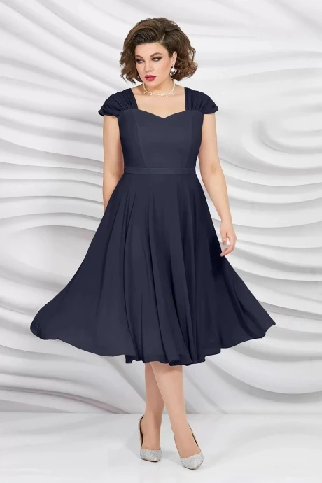 Шифоновое платье Mira Fashion 5399-4 синий #1
