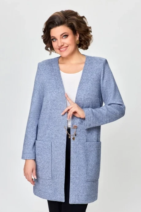 Кардиган Дали 2348 серо-голубой #1