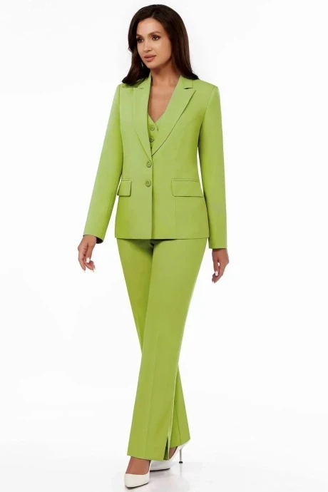 Брючный костюм ЛаКона 11533 фисташковый двойка #1