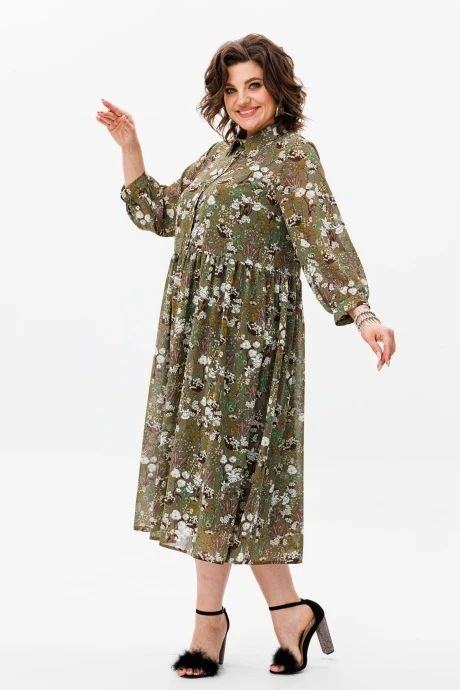 Женское платье Anelli 1362 мох #1