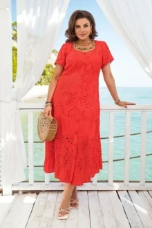 Платье ришелье из хлопка Vittoria Queen 20863