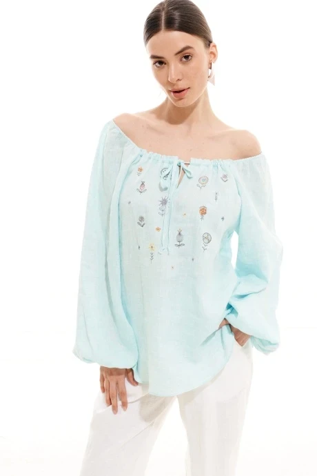 Блузка ELLETTO LIFE 3706 мятный #1