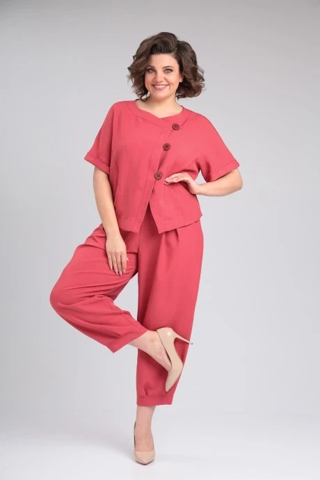 Брючный костюм Michel Chic 1337/1 коралл двойка #1