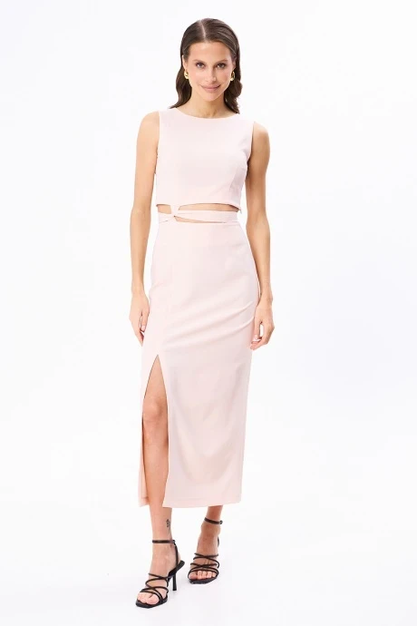 Юбочный костюм KaVaRi 8026.1 персик #1