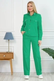 Брючный костюм из хлопка ALANI COLLECTION 2095 двойка